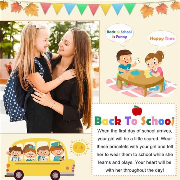 High Quality‎ Back to School Gifts Mother Daughter Matching Bracelet Set of 2 - Picture 5 of 7